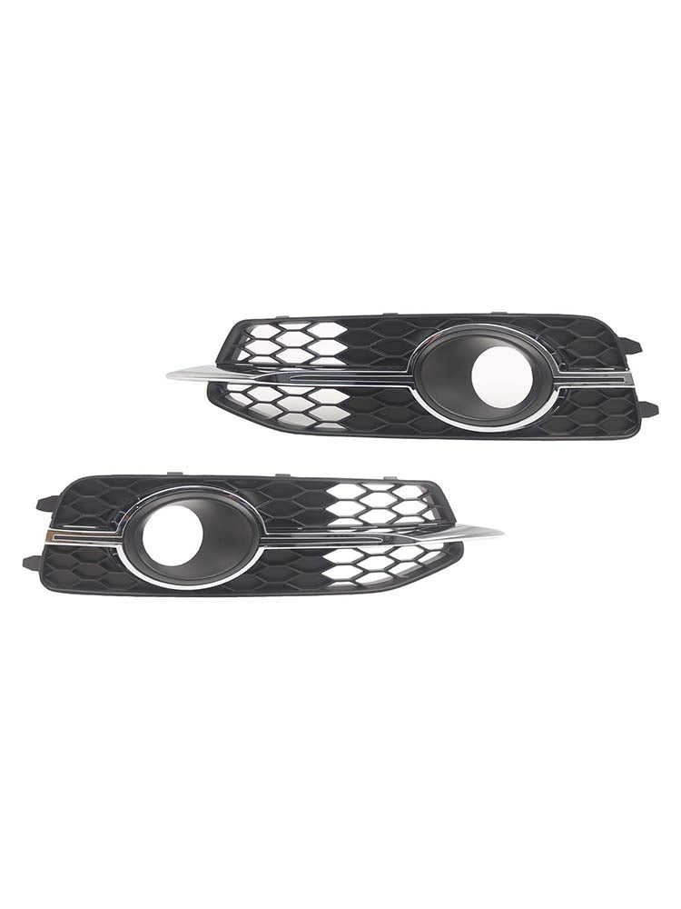 2PCS Car Front Bumper Fog Light Grille For Audi A6 C7 S-Line 2012-2014