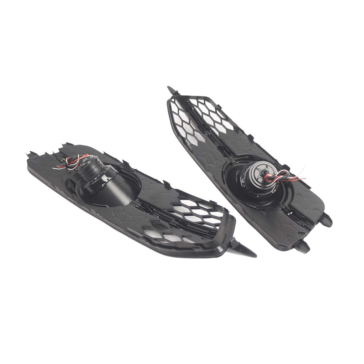 2PCS Car Front Bumper Fog Light Grille For Audi A6 C7 S-Line 2012-2014 W/LED