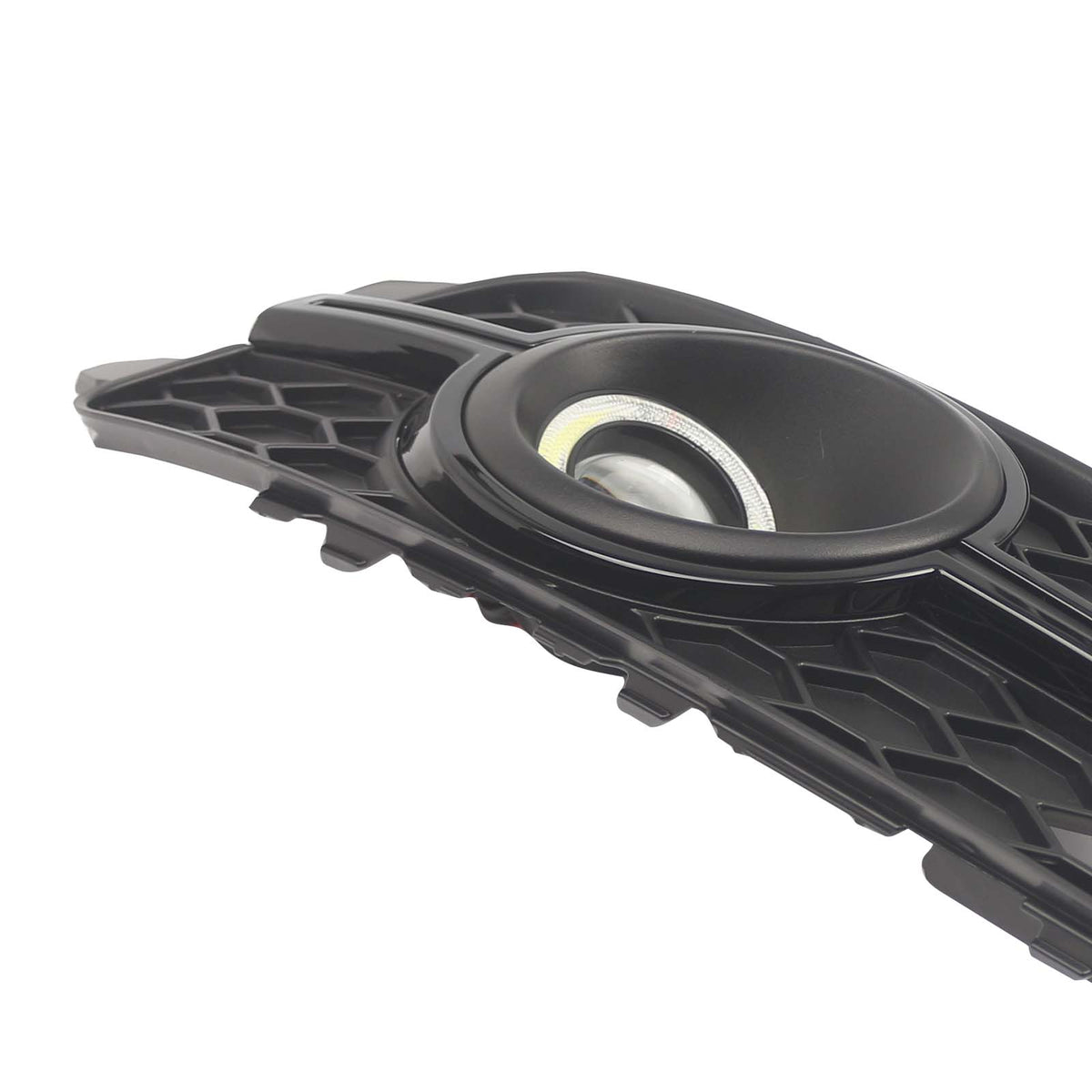 2PCS Car Front Bumper Fog Light Grille For Audi A6 C7 S-Line 2012-2014 W/LED