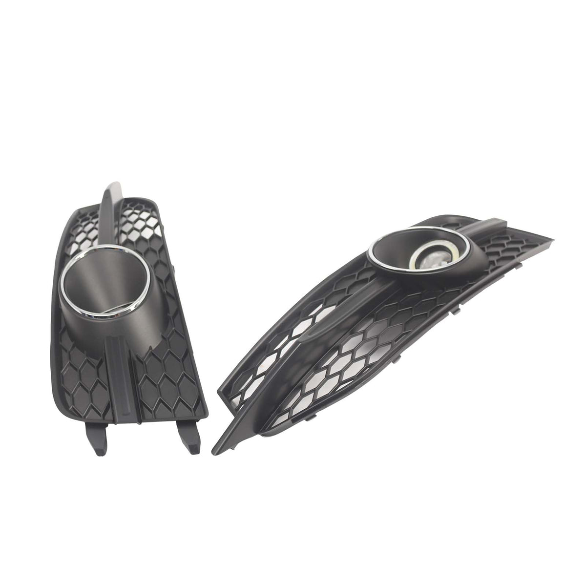 Black Front Bumper Fog Light Grille Cover Bezel Fit Audi A7 S7 S-Line 2012-2015