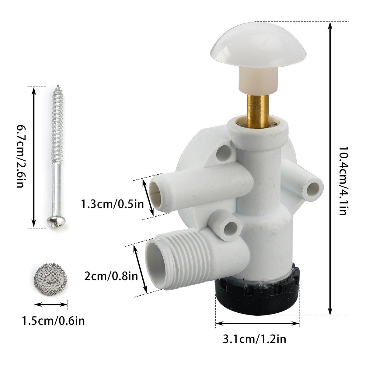 385314349 RV Pedal Flush Toilets Water Valve Kit for Dometic Sealand