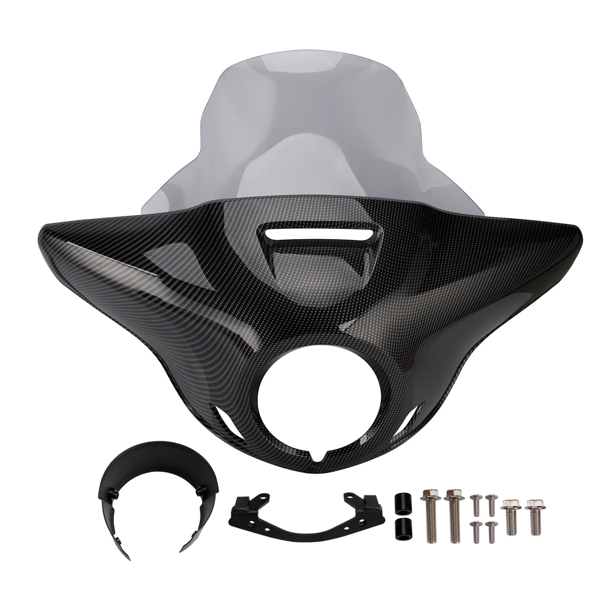 Windshield Headlight Fairing fit for CMX1100 Rebel 21-24 Simulated Carbon+Gray