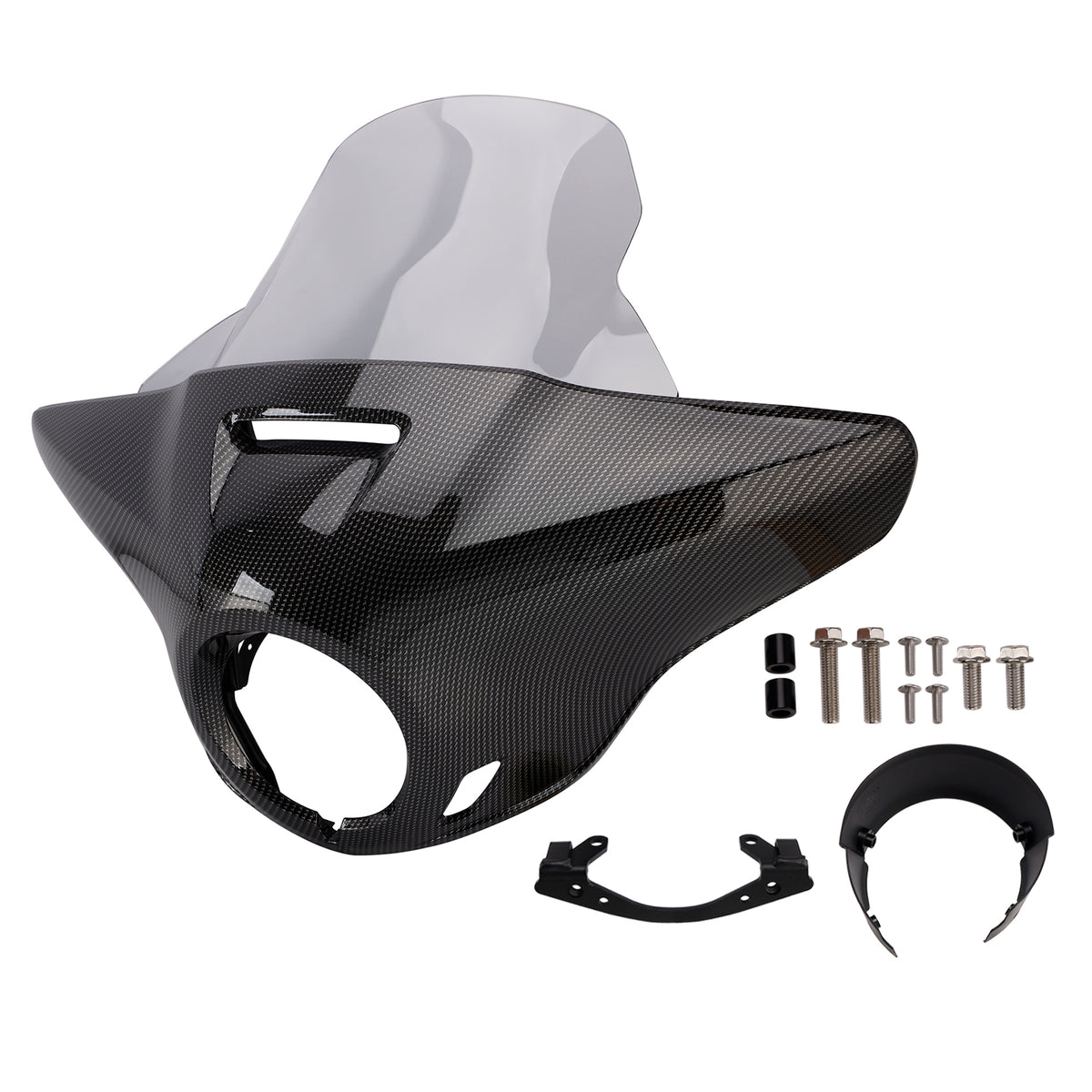 Windshield Headlight Fairing fit for CMX1100 Rebel 21-24 Simulated Carbon+Gray