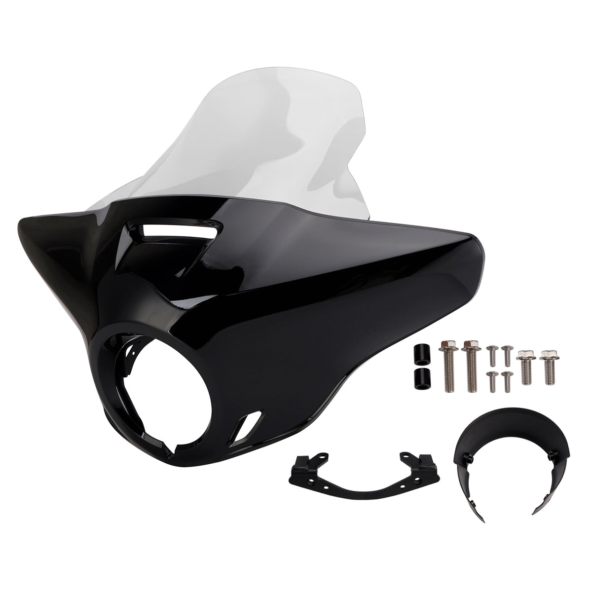 Windshield Headlight Fairing fit for CMX1100 Rebel 21-24 Gloss Black+Clear
