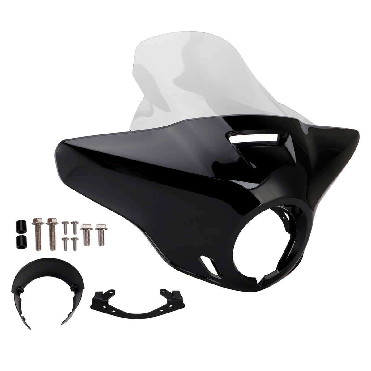 Windshield Headlight Fairing fit for CMX1100 Rebel 21-24 Gloss Black+Clear