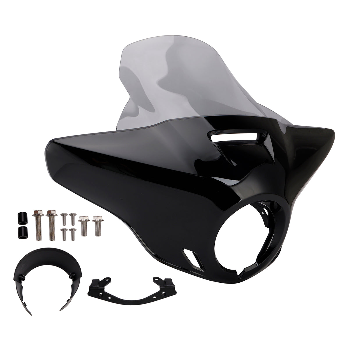 Windshield Headlight Fairing fit for CMX1100 Rebel 21-24 Gloss Black+Gray