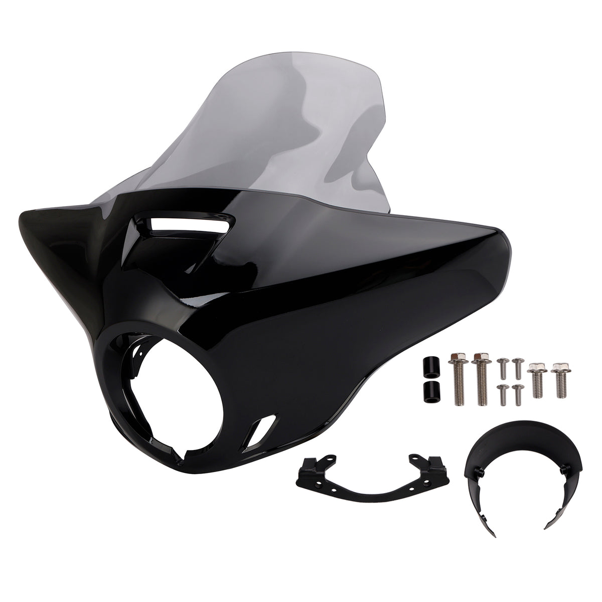 Windshield Headlight Fairing fit for CMX1100 Rebel 21-24 Gloss Black+Gray