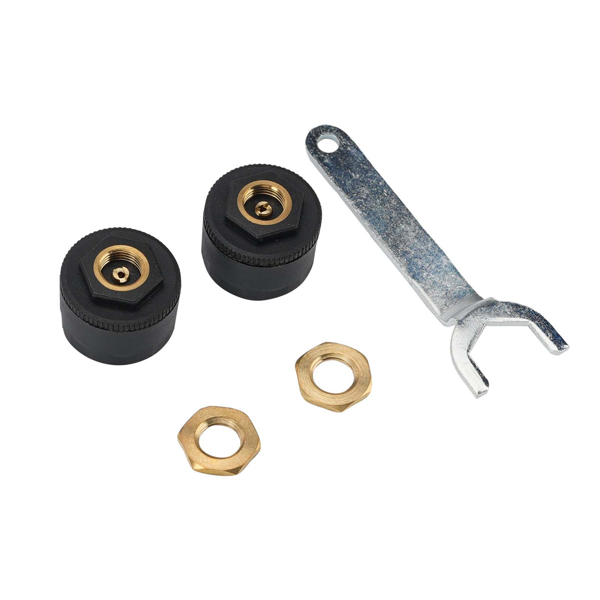 2 Pack Bluetooth 5.4 Motorcycle Tire Pressure Sensors TPMS Monitoring System