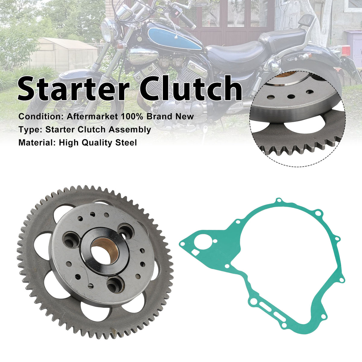 One Way Starter Clutch Kits For Yamaha XV 400 500 535 Virago 1987-1996
