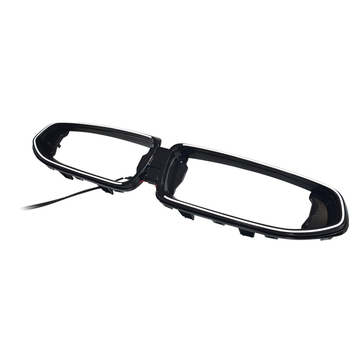 Black Front Bumper Grill Trim Cover Fit BMW G42 M240I 2022-2026 2Door W/Led