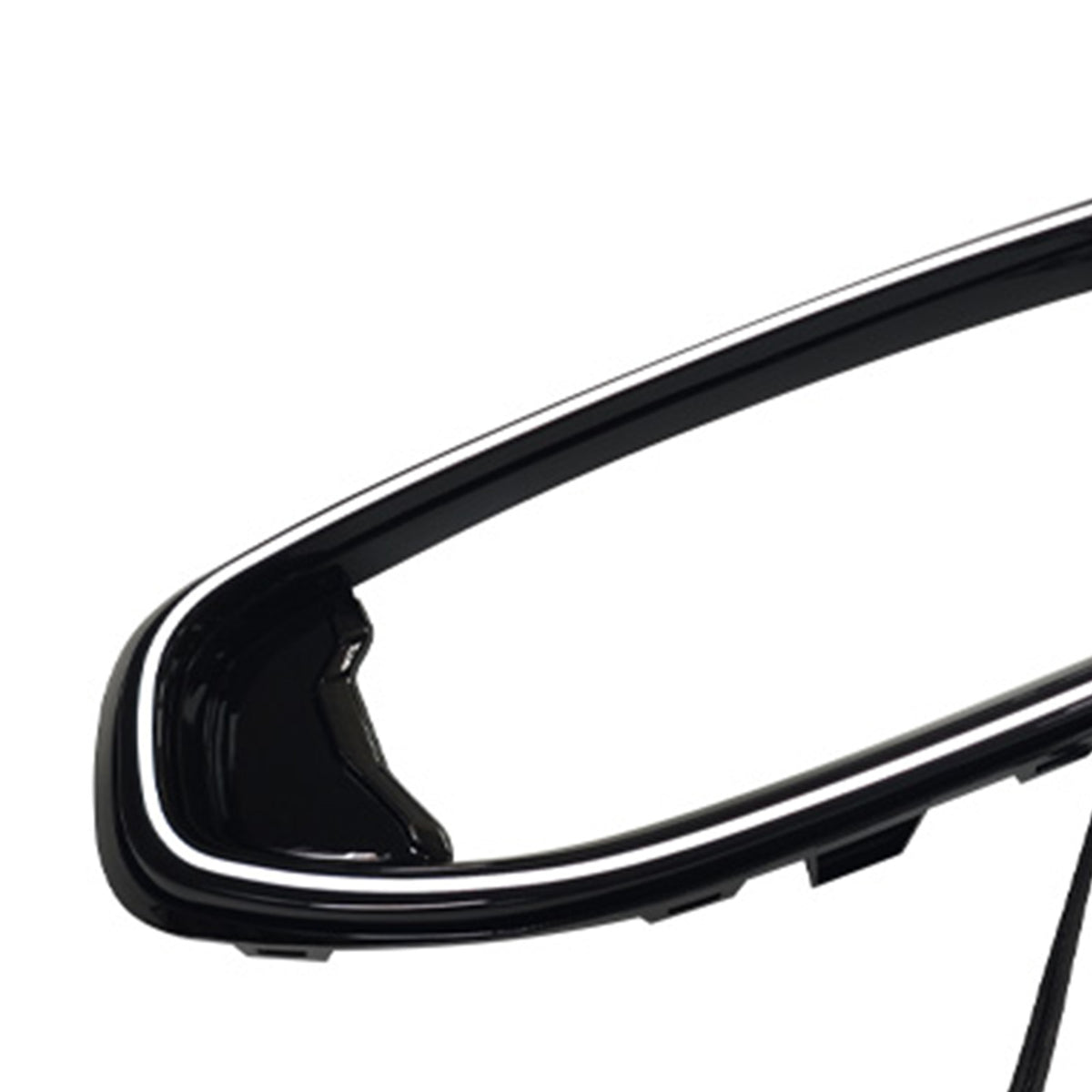 Black Front Bumper Grill Trim Cover Fit BMW G42 M240I 2022-2026 2Door W/Led