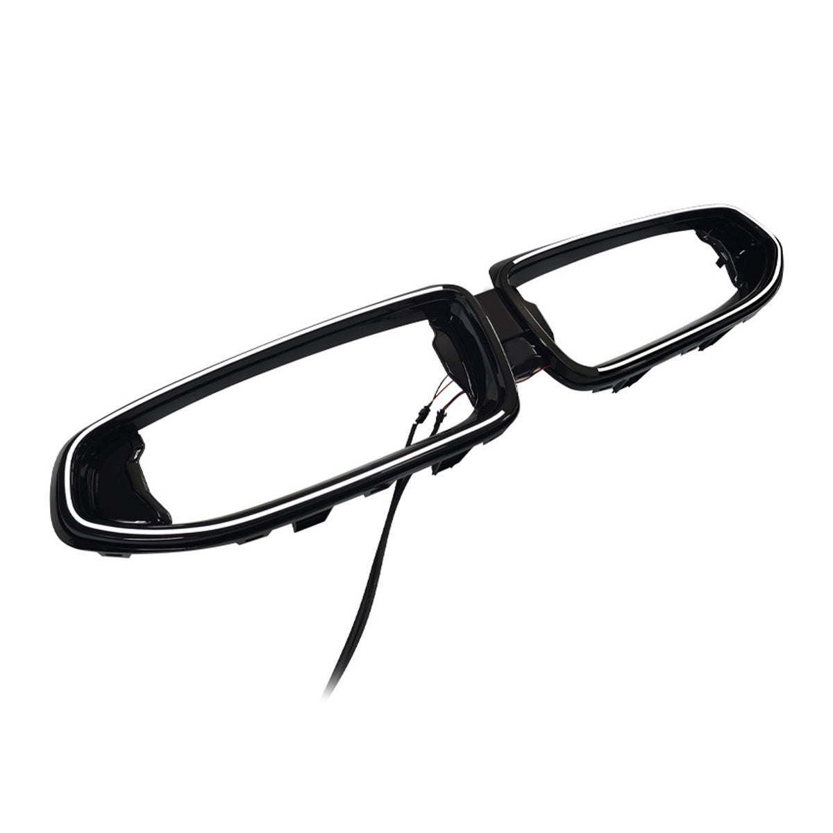 Black Front Bumper Grill Trim Cover Fit BMW G42 M240I 2022-2026 2Door W/Led