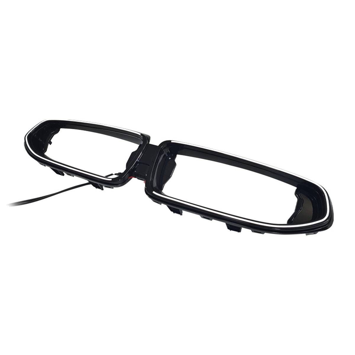 Black Front Bumper Grill Trim Cover Fit BMW G42 M240I 2022-2026 2Door W/Led