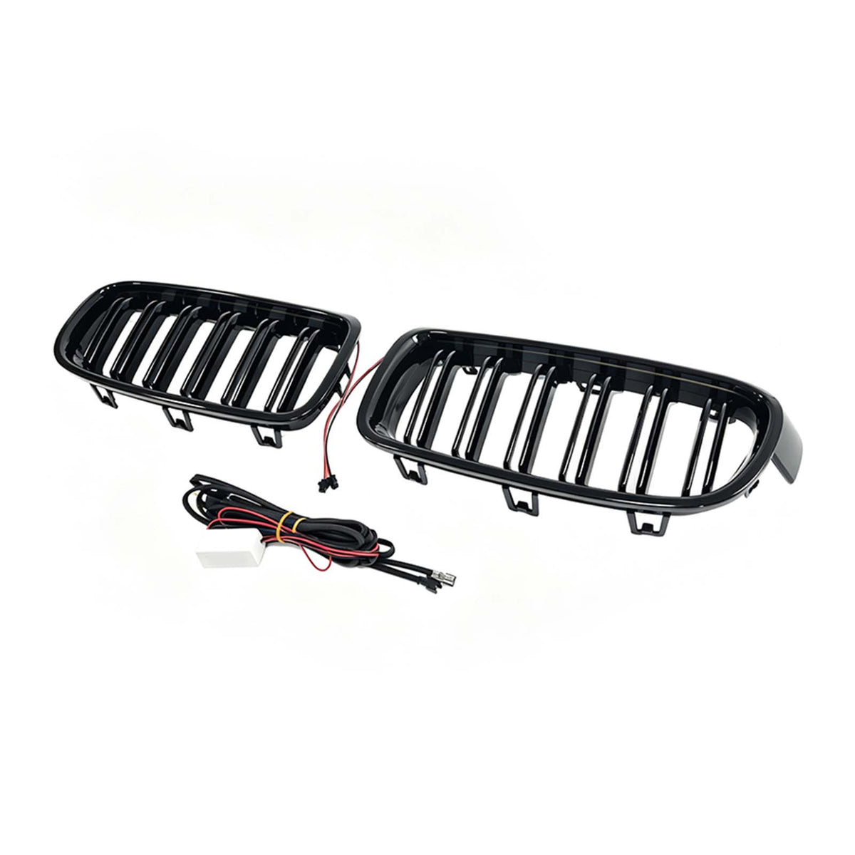Double Slat Front Kidney Grille Grill Fit BMW 3 Series F30 F35 2012-2019