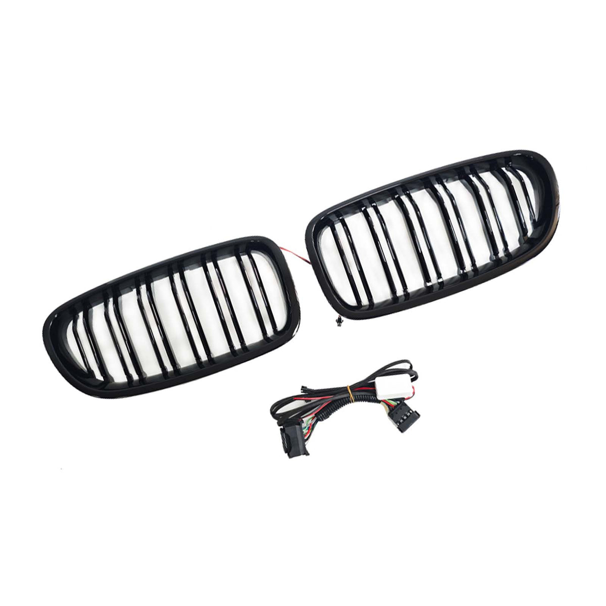 Front Bumper Grill Grille Fit BMW 5 Series F10 F11 2010-2016 W/LED