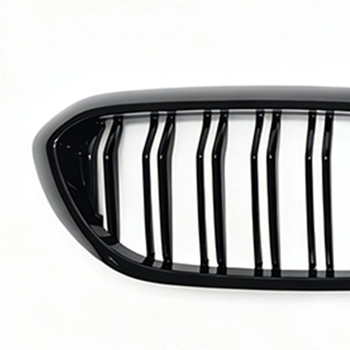 Double Slat Front Kidney Grille Fit BMW 5 Series G30 G31 2017-2020 W/LED