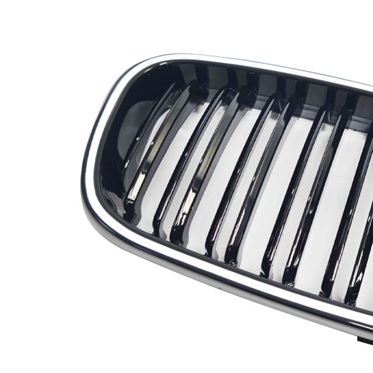 Gloss Black Front Kidney Bumper Grill Grille Fit BMW E46 2-Door 1998-2001 W/LED