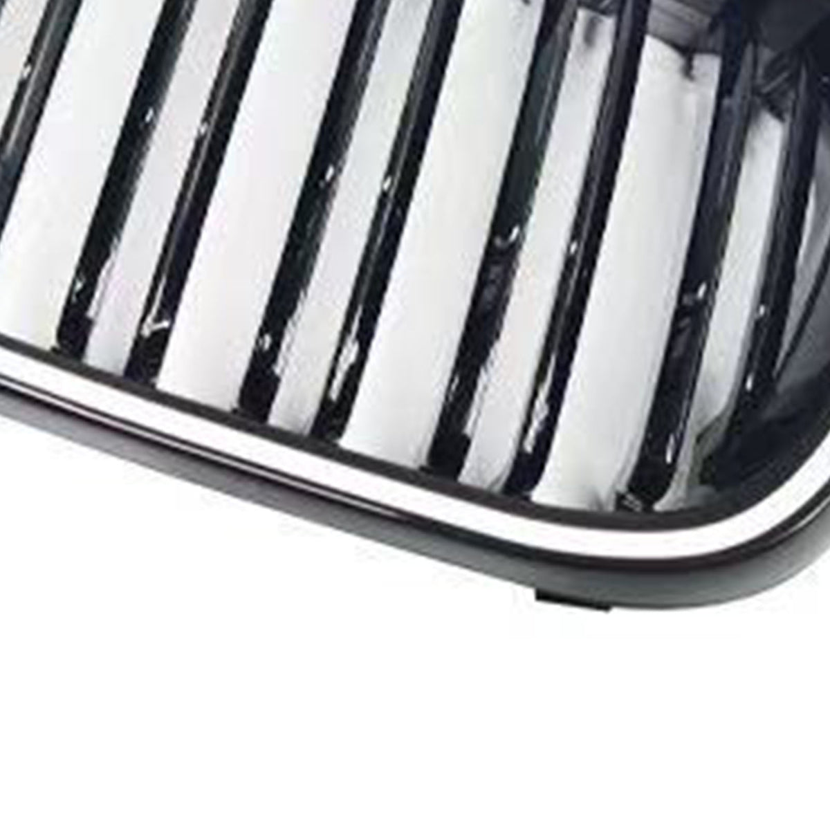 Black Front Bumper Grille Fit BMW 3 Series E46 4-Door Pre-LCI 1999-2001 W/LED