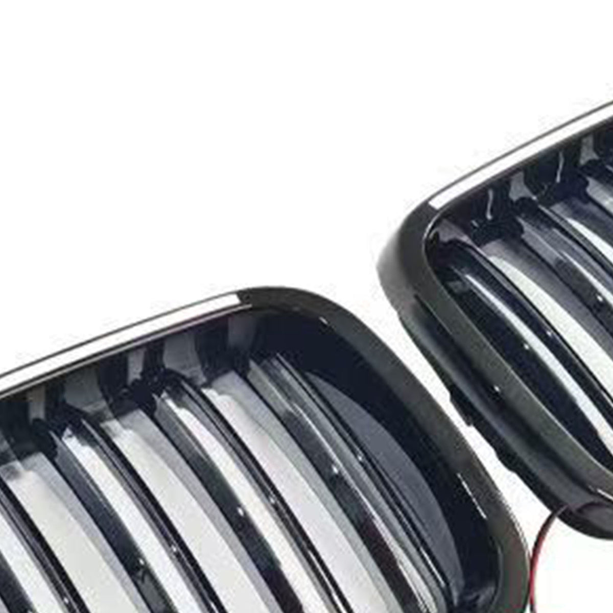 Black Front Bumper Grille Fit BMW 3 Series E46 4-Door Pre-LCI 1999-2001 W/LED