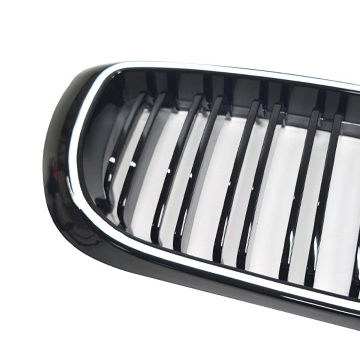 Black Front Bumper Grille Fit BMW 3 Series E46 4-Door LCI 2002-2005 W/LED