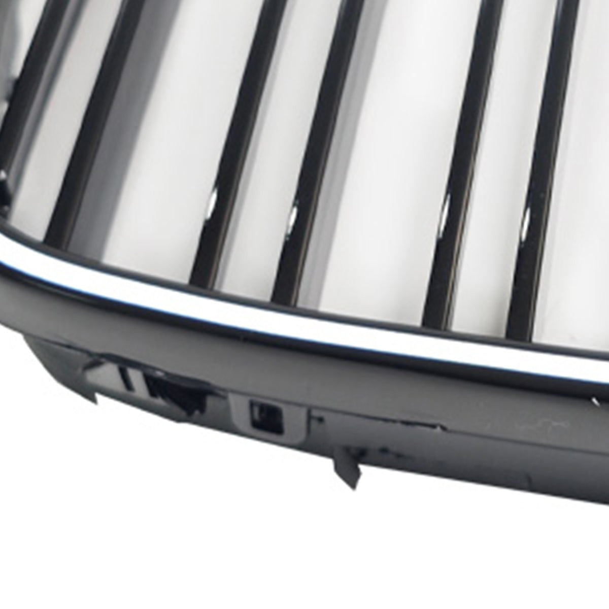 Gloss Black Front Kidney Grill Grille Fit BMW 5 Series E39 1998-2003 W/LED