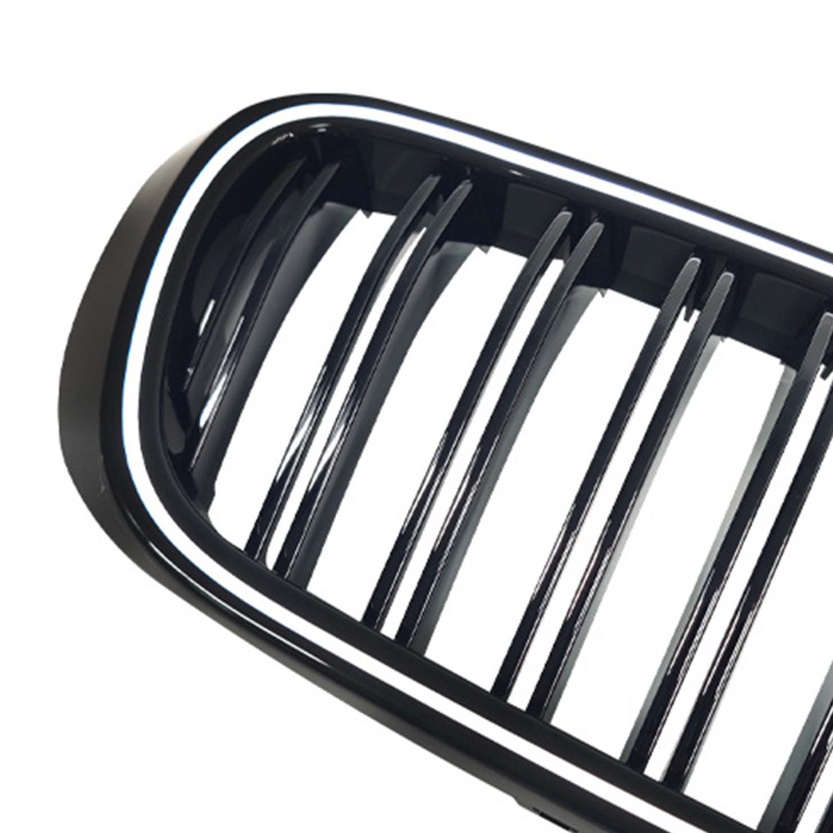 Gloss Black Front Bumper Kidney Grille Fit BMW X3 X4 F25 F26 2014-2017 W/LED