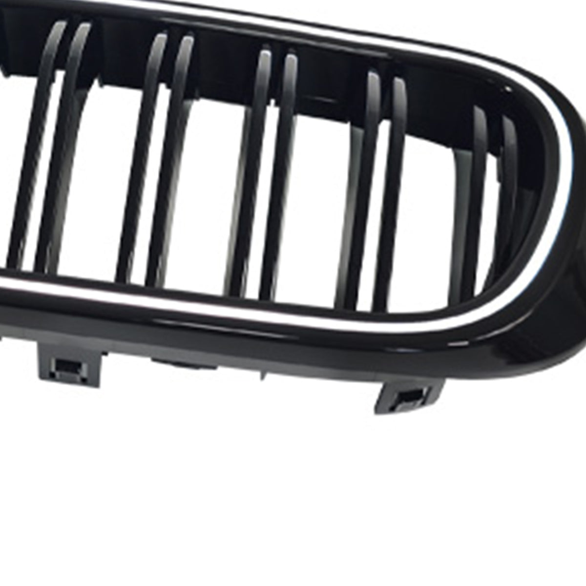Gloss Black Front Bumper Kidney Grille Fit BMW X3 X4 F25 F26 2014-2017 W/LED
