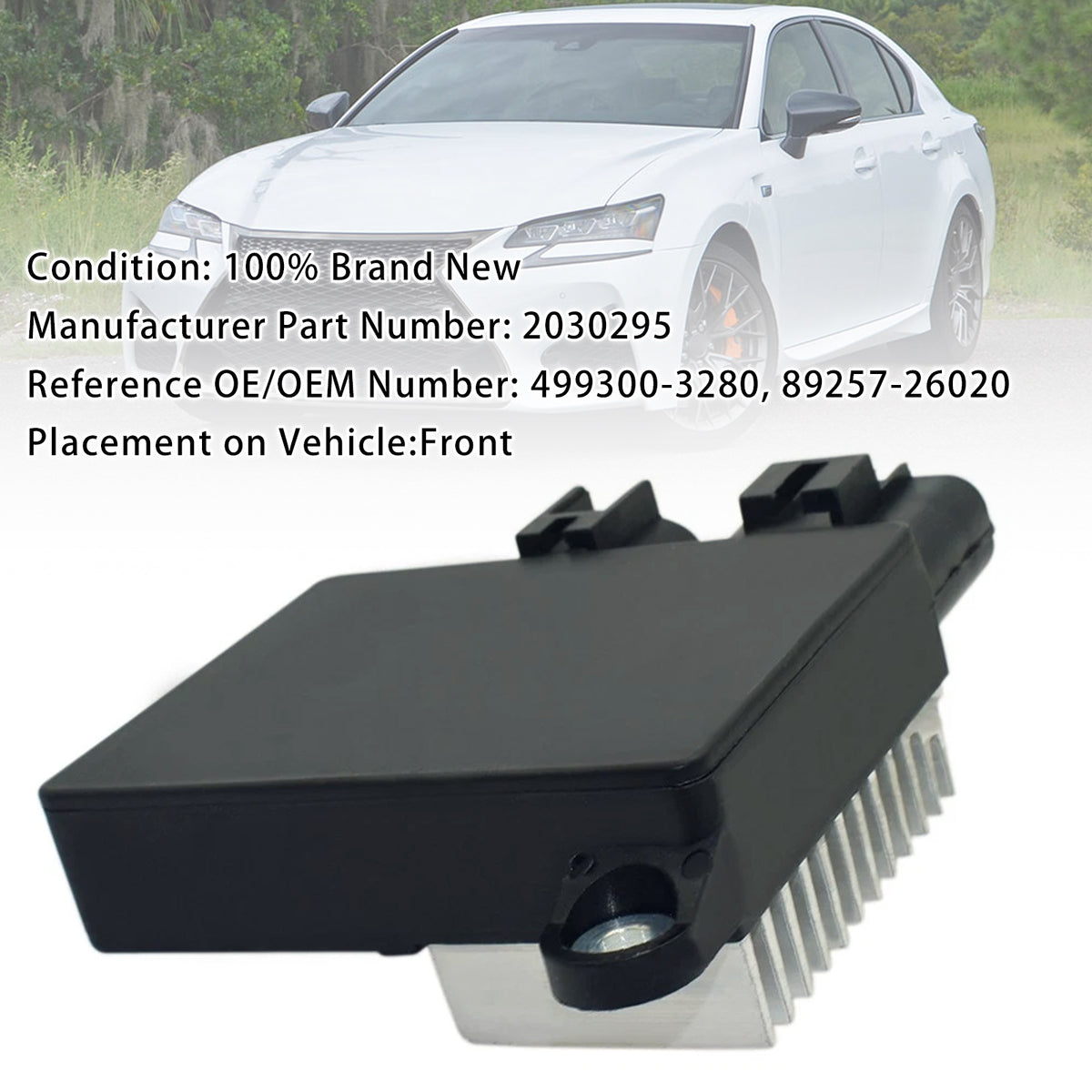 Radiator Fan Control Module For Lexus IS200T RC200T 2016-2017 89257-26020