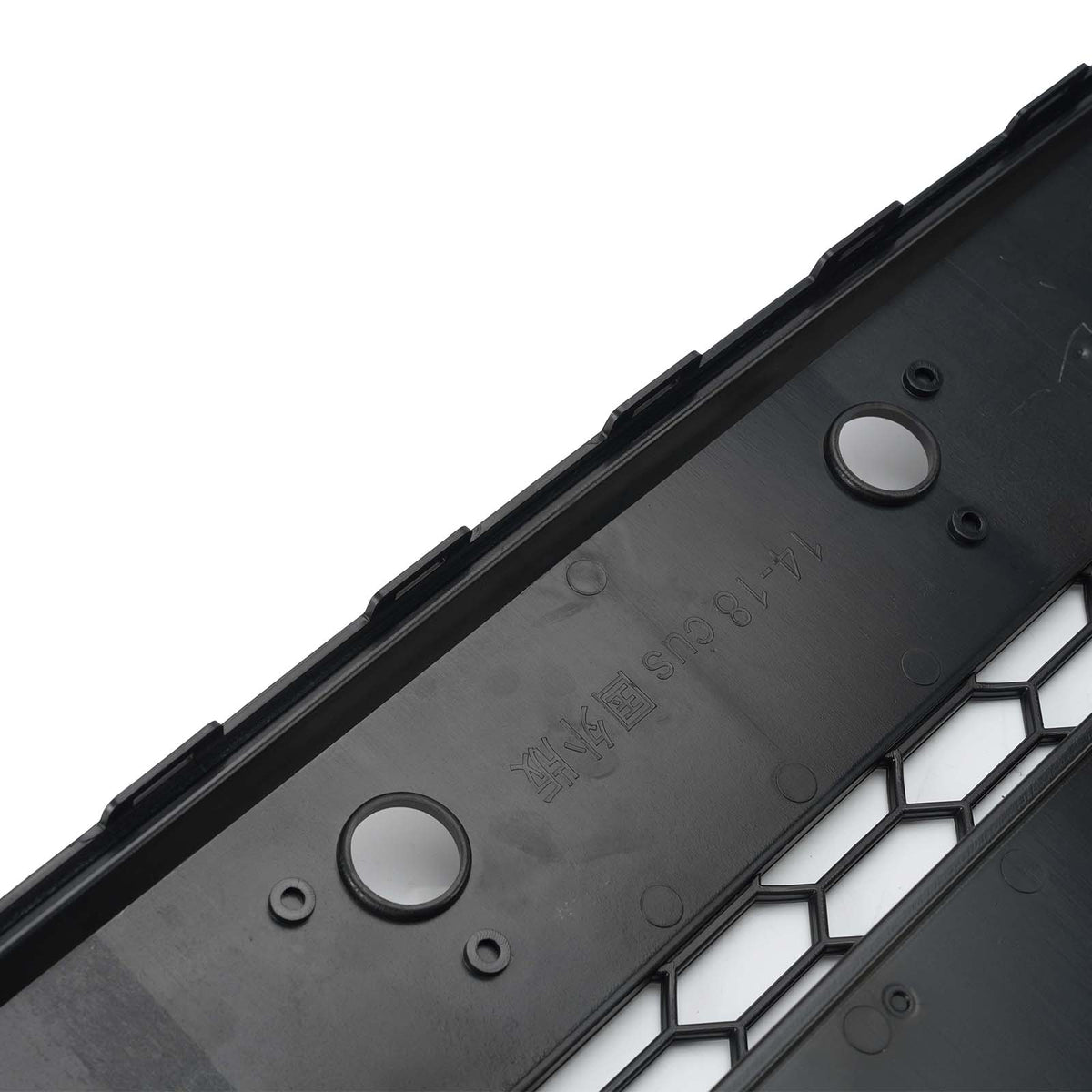 Matte Black Front Bumper Grille Grill Fit Ford Transit Custom 2013-2017 W/LED