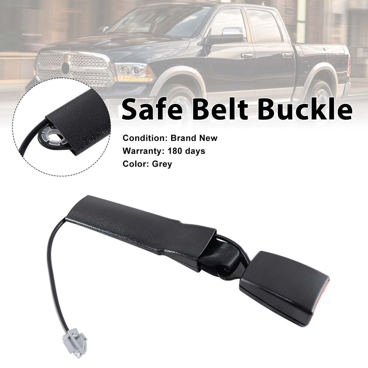 Front Right Inner Seat Belt Buckle 1WM991X9AC Fit Dodge Ram 1500 2500 3500 13-18