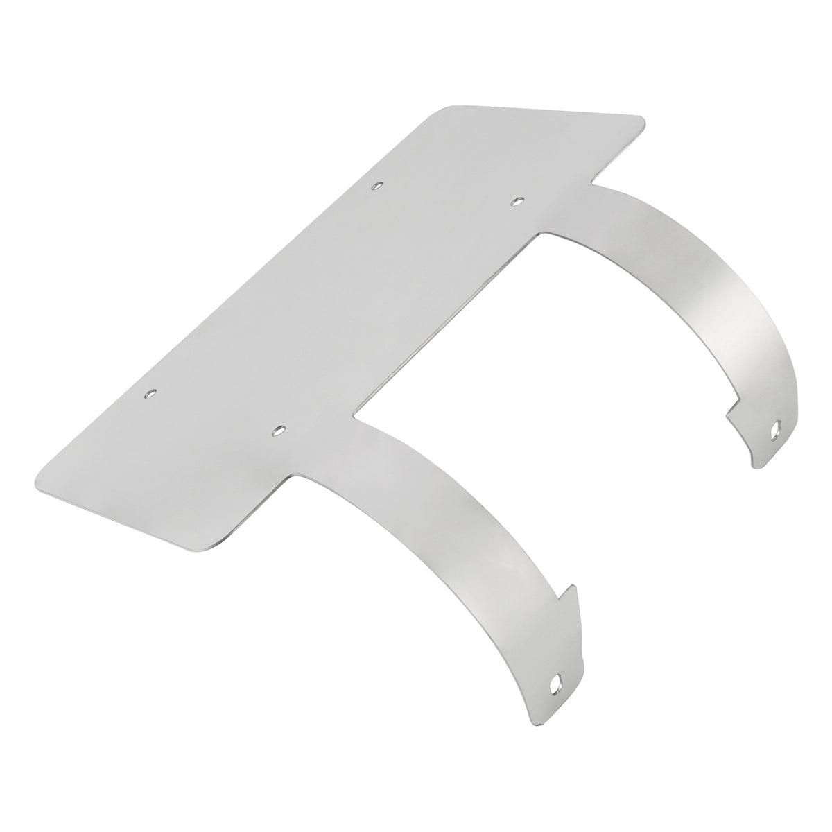 Semi Truck Commercial Truck Deer Guard Stainless License Plate Holder Silver