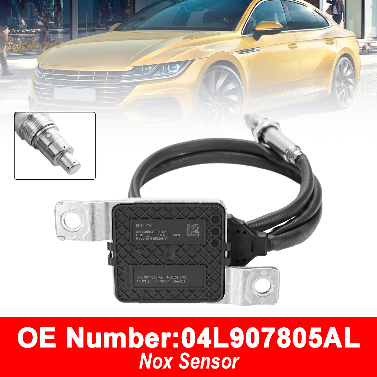 NOx Sensor 04L907805AL For VW Arteon Passat B8 Skoda Superb III