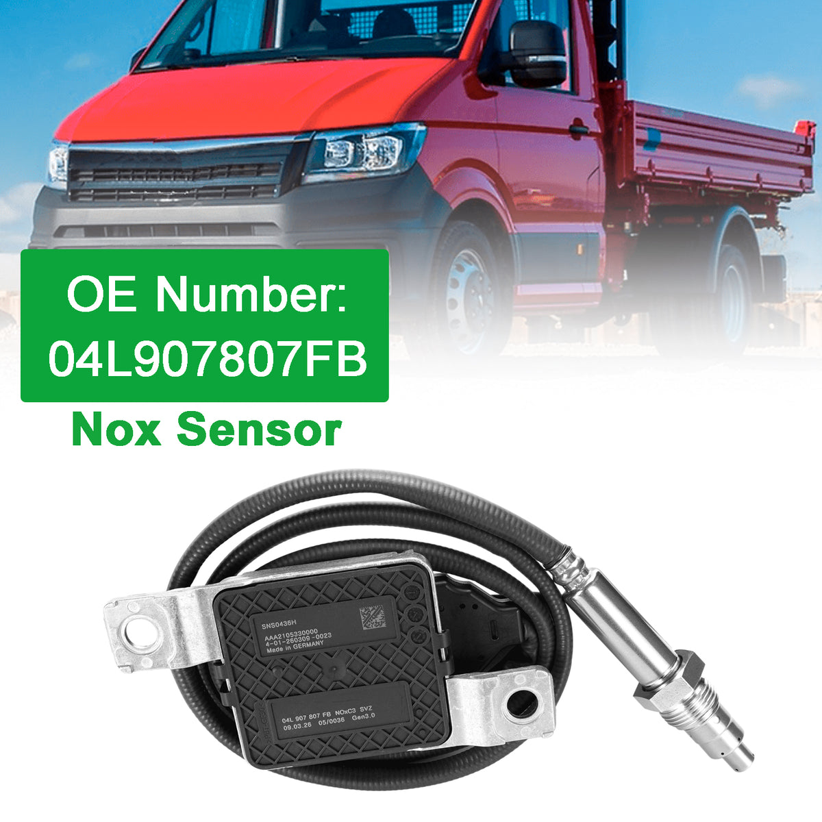 NOx Sensor 04L907807FB SNS0436H For VW Crafter 2017?2025 2.0L Diesel