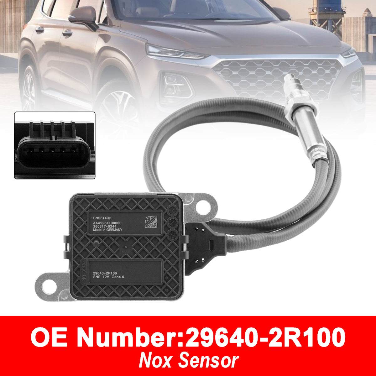 Nitrogen Oxide NOx Sensor 29640-2R100 SNS3149B For Hyundai Santa Fe IV 2.2CRDI