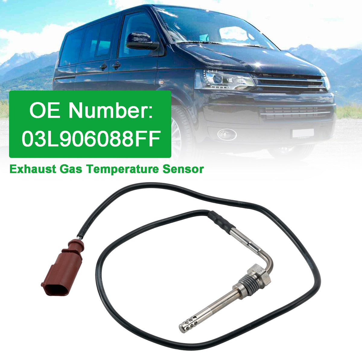 Exhaust Gas Temperature Sensor For VW Transporter T5 Multivan 2003-2015 2.0T