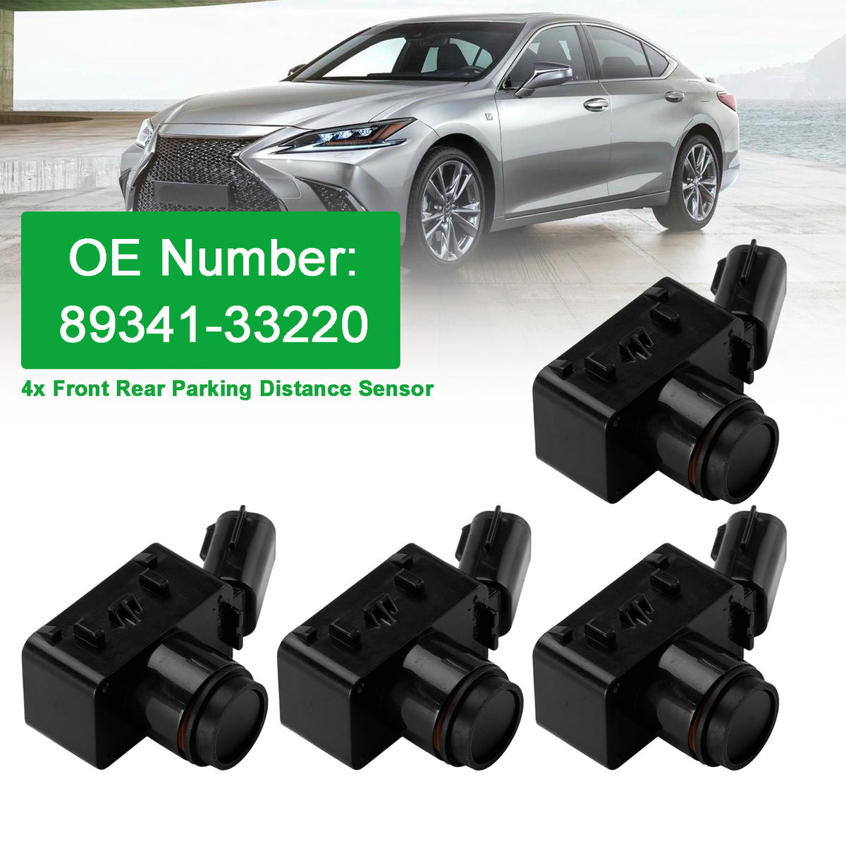 4x Parking Distance Sensor 89341-33220 For Toyota Camry Lexus LS500