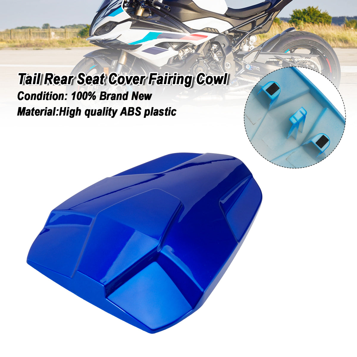 Rear Seat Cover Passenger Fairing Cowl For BMW S1000RR 2023-2026 Blue
