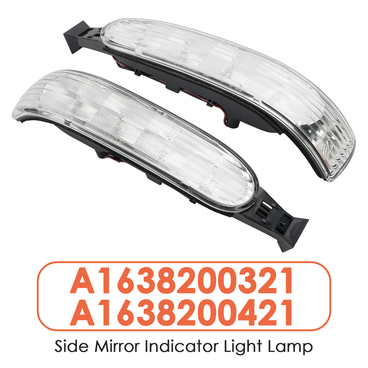 Pair of Side Mirror Indicator Light Lamp for Benz ML-Class W163 02-05