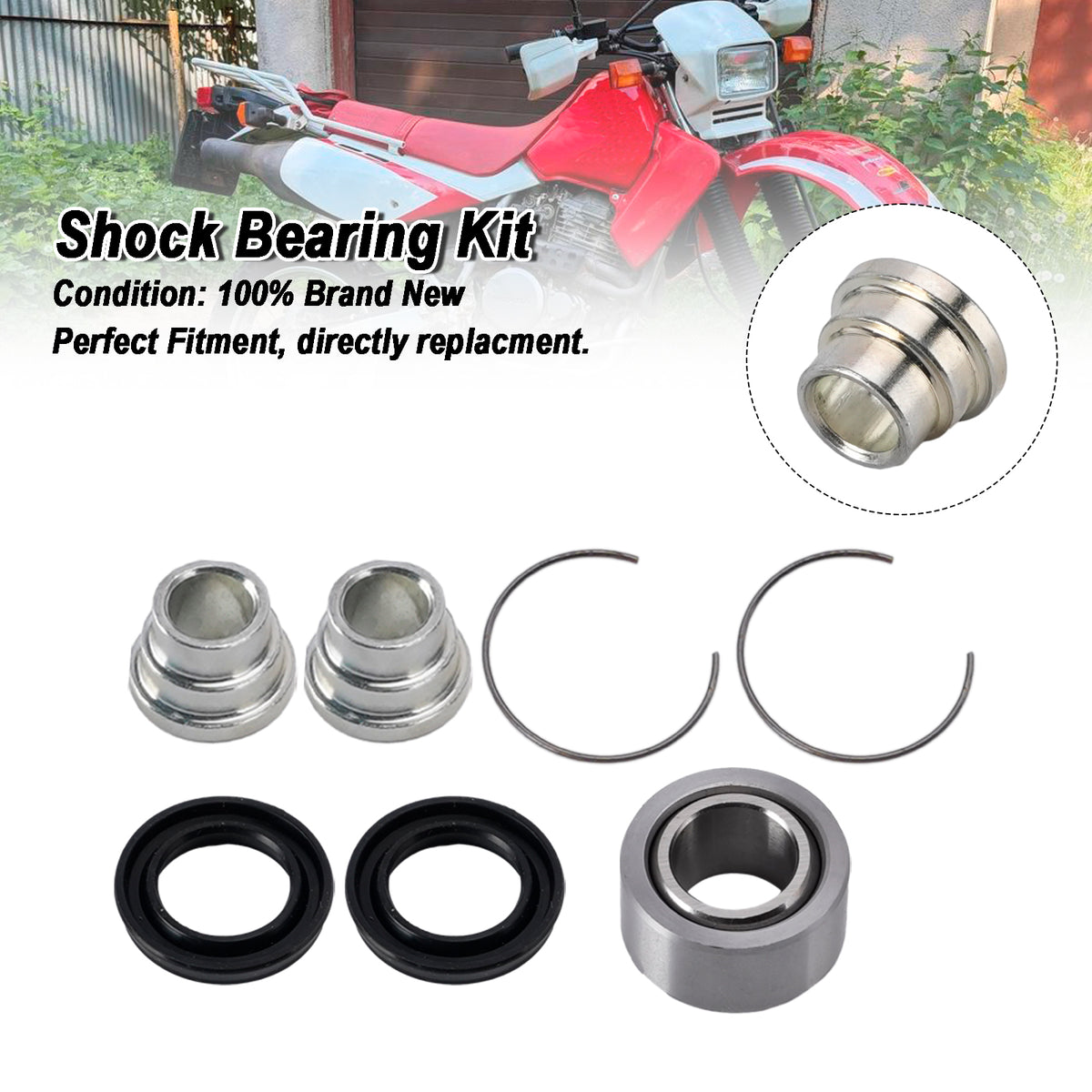 Shock Bearing Kit 29-1018 For Honda XR650L XR250R XR600R XR400R XR350R