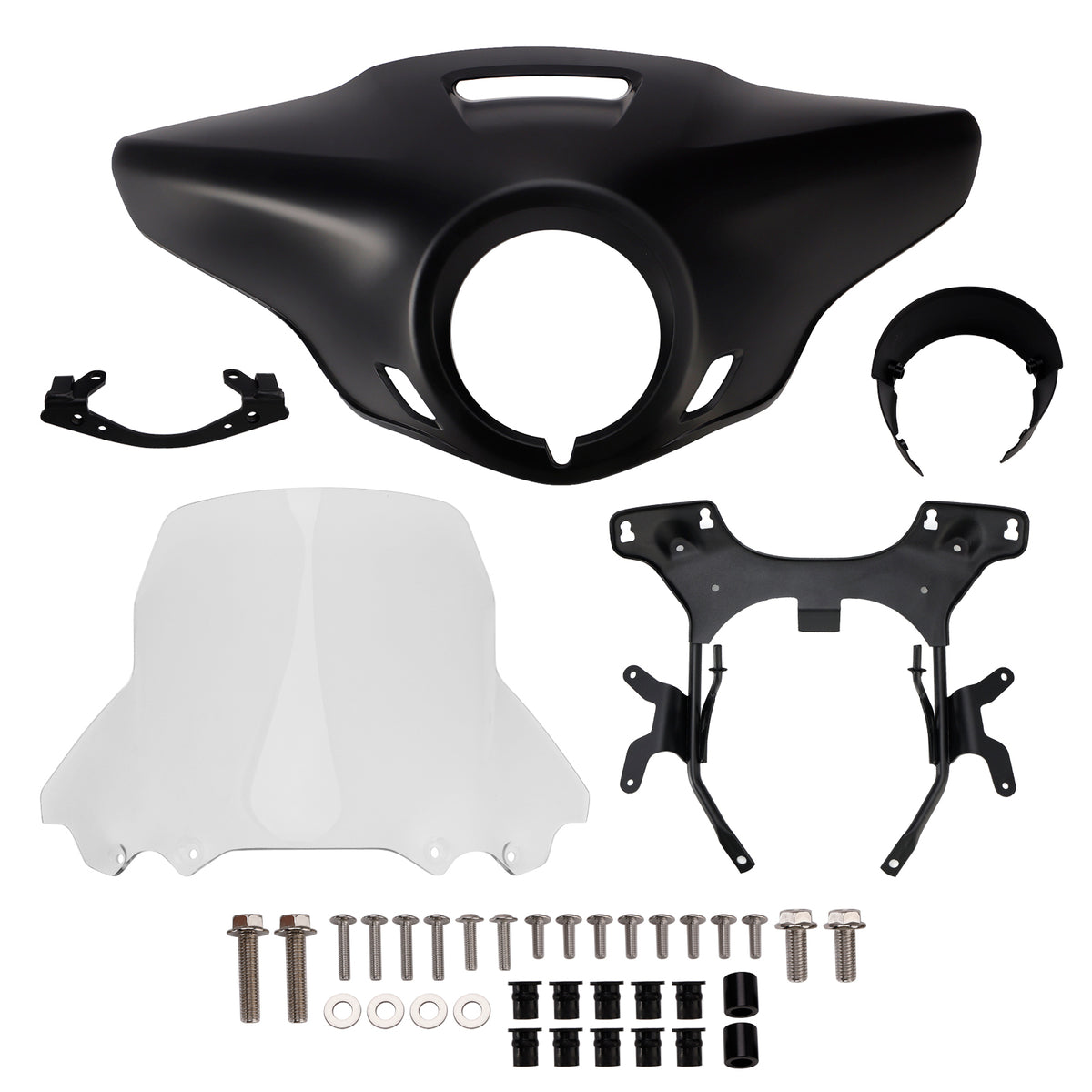 Windshield Headlight Fairing fit for CMX1100 Rebel 21-24 Matt Black+Clear