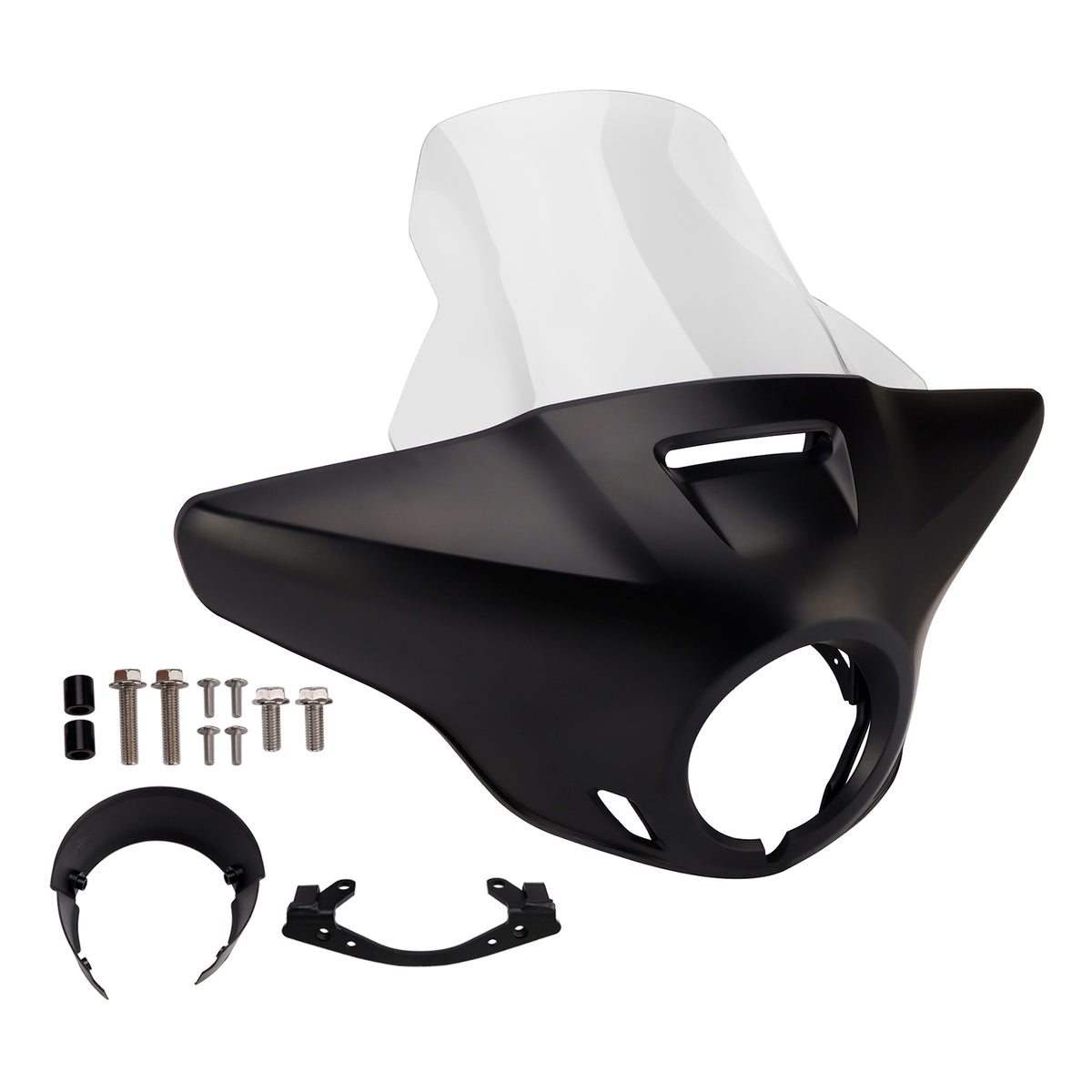 Windshield Headlight Fairing fit for CMX1100 Rebel 21-24 Matt Black+Clear