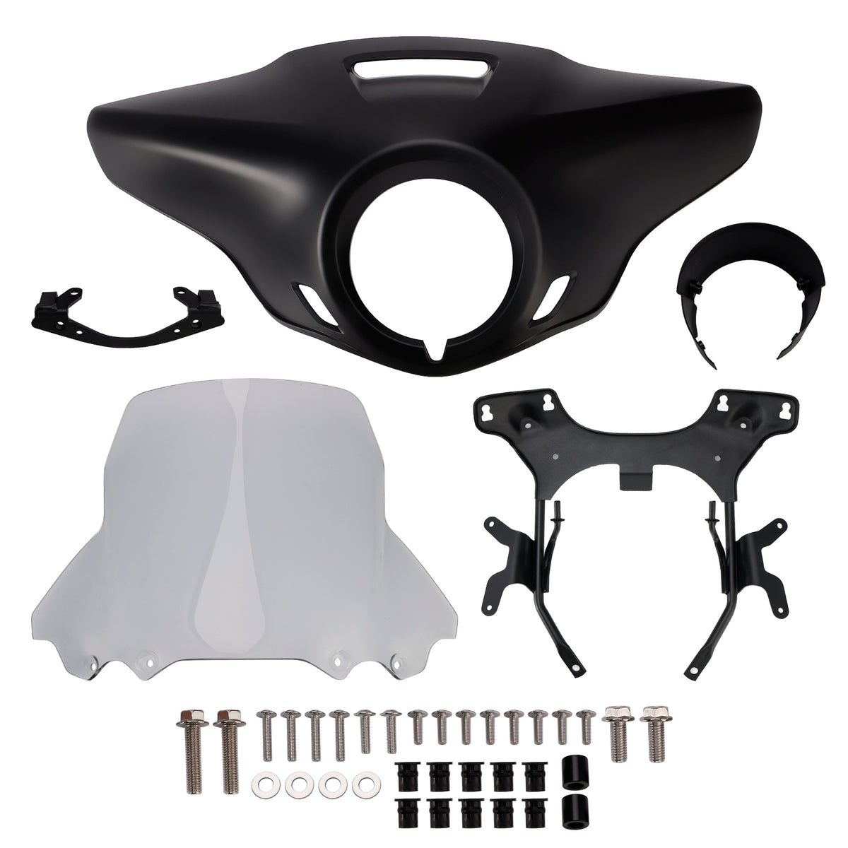 Windshield Headlight Fairing fit for CMX1100 Rebel 21-24 Matt Black+Gray