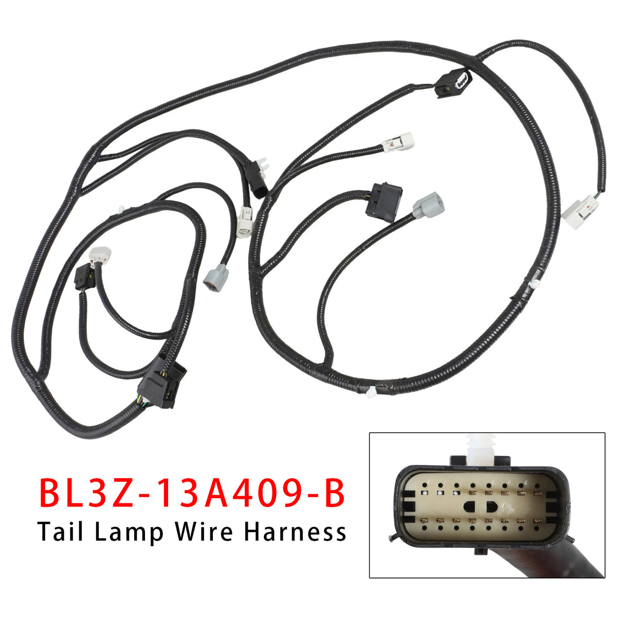 Rear Tail Light Wiring Harness BL3Z-13A409-B For Ford F-150 2011-2014