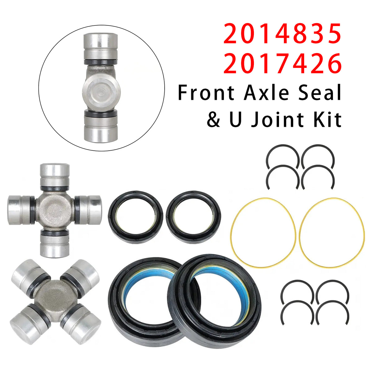 Front Axle Seal & U Joint Kit 2014835 2017426 For Ford F250/F350/F450 1998-2004