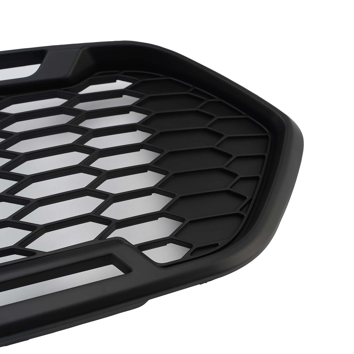 Matte Black Front Bumper Grille Fit Ford Transit Custom Trail 2018-2023 W/3LED