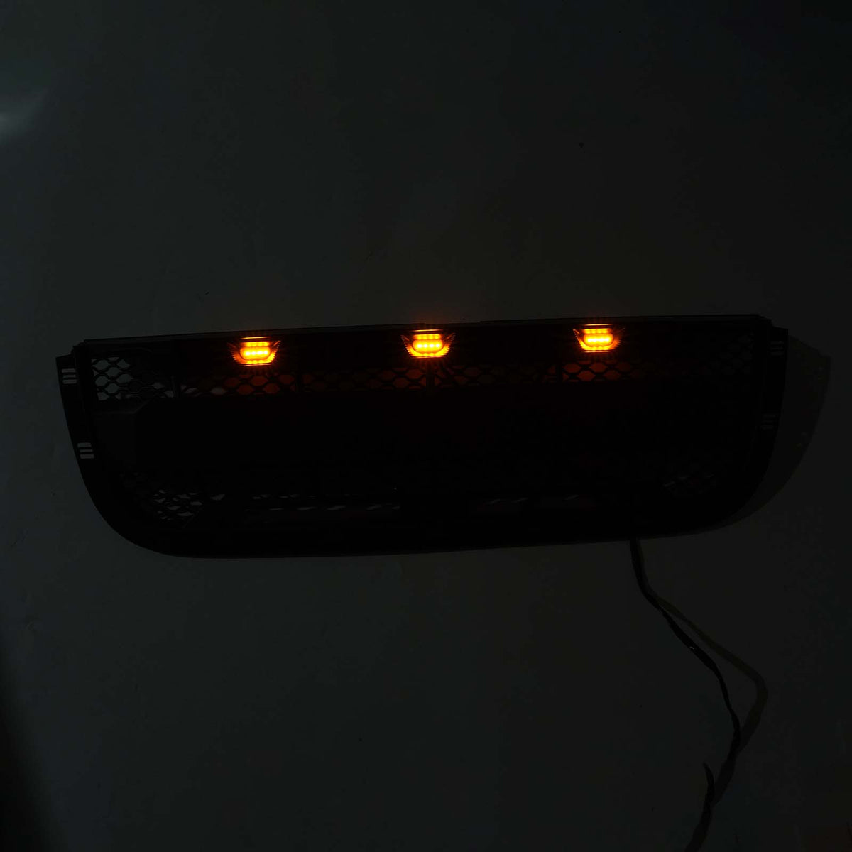 Matt Black Front Bumper Grill Grille Fit Ford Ranger 2001-2003 With LED Light
