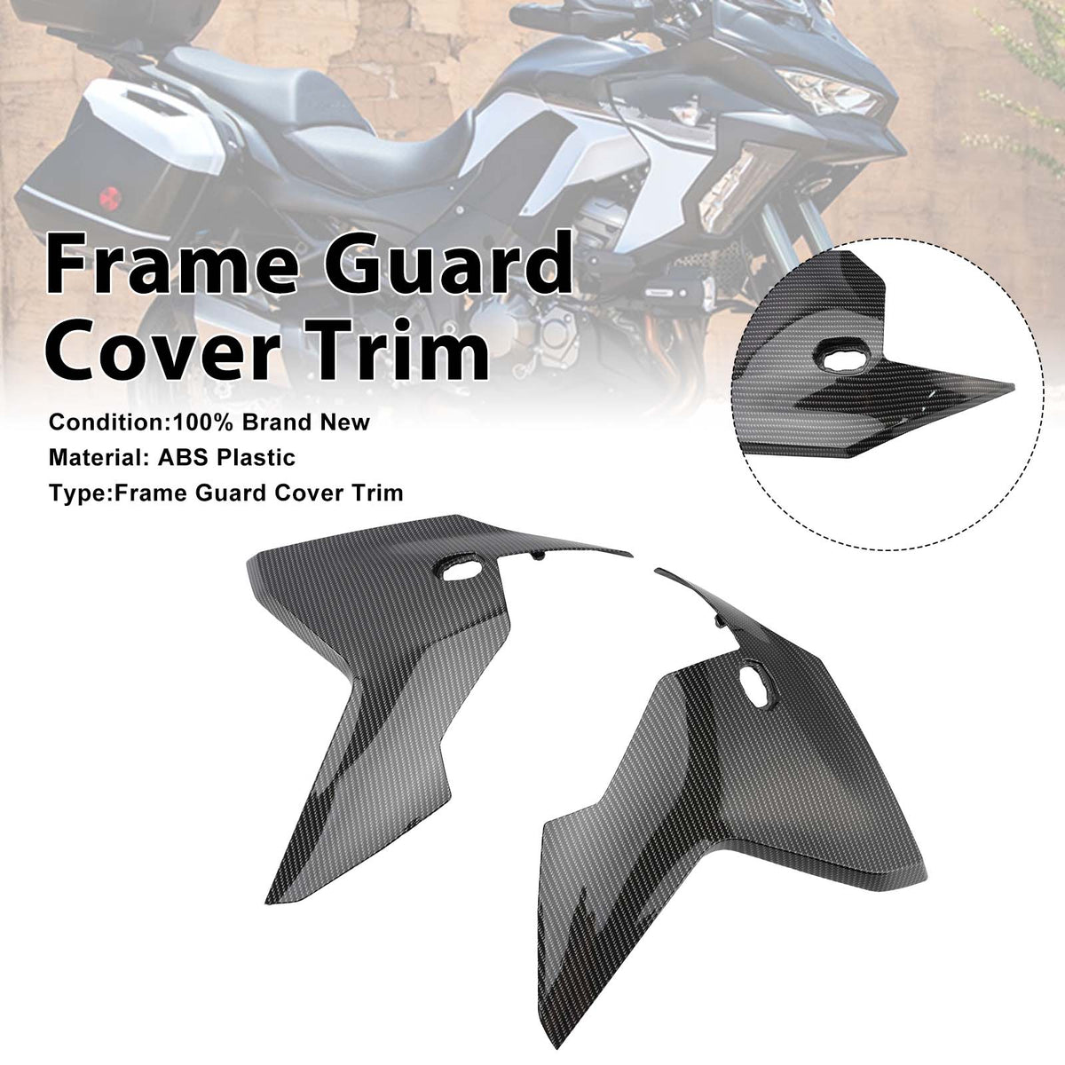 Frame Guard Side turn signal Fairing For Kawasaki Versys 1000 2019-2024 Carbon