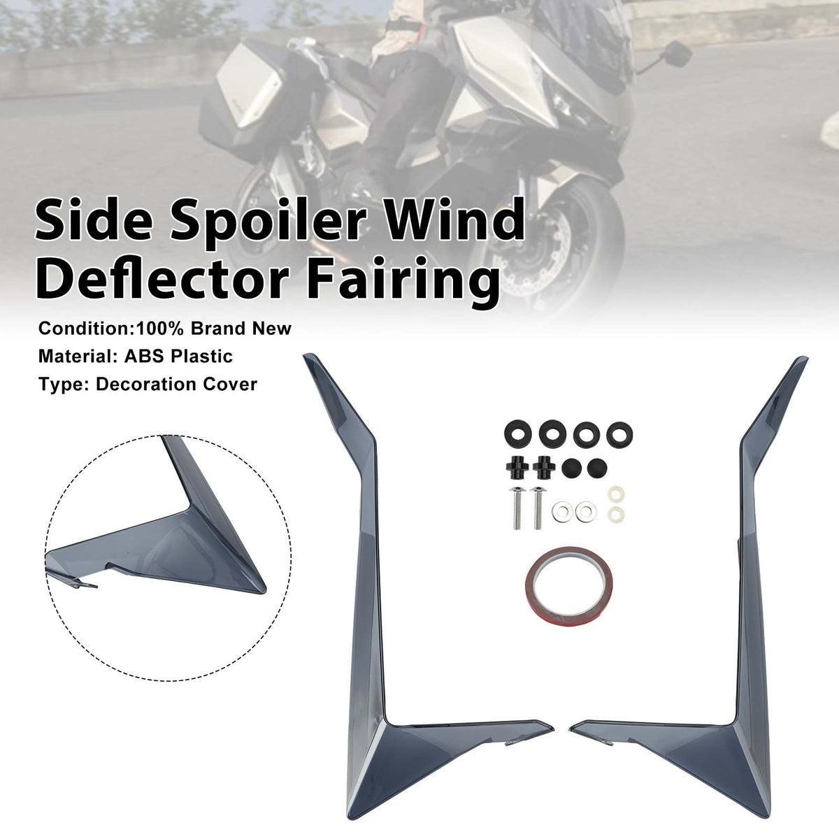 Side Spoiler Wind Deflector Fairing For Honda Forza 750 NSS750 2025-2026 Gray