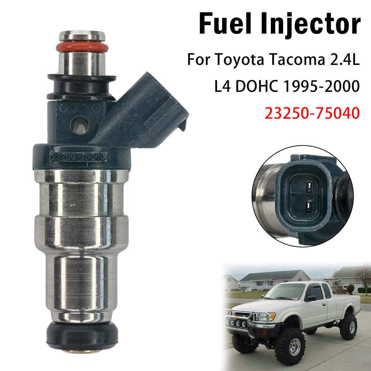 1Pcs Fuel Injector For Toyota Tacoma 2.4L L4 DOHC 1995-2000 23250-75040