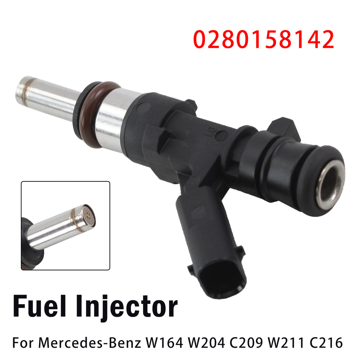 1Pcs Fuel Injector For Mercedes-Benz W164 W204 C209 W211 C216 0280158142